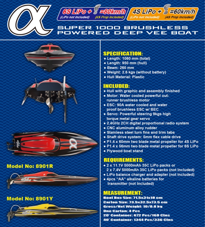 joysway alpha rc boat