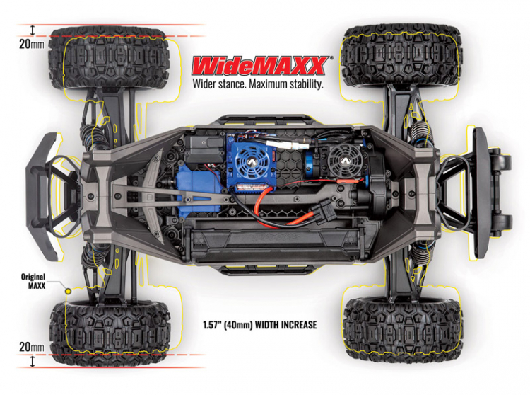 Traxxas 89086-4 Kit de roulement scellé en céramique compatible Maxx WideMaxx