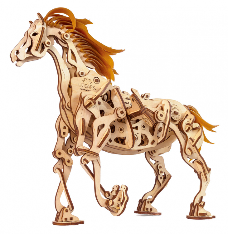 HORSE MECHANOID Wooden Mechanical Automaton Construction 3D Puzzle uGears 70054 