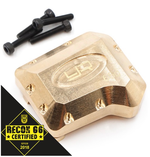 Palumma Coppia Di Coperture Differenziali In Ottone Per Assi Anteriore E Posteriore – Ricambio Per Traxxas 1/18 TRX4M RC, Colore Oro - 3