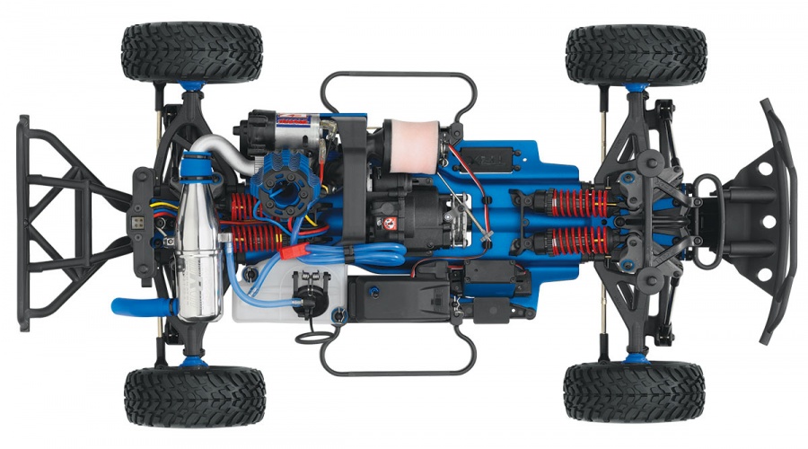 Traxxas 590763 1/10 Blue Nitro Slayer Pro 4X4 TSM 4WD RTR SamiRC