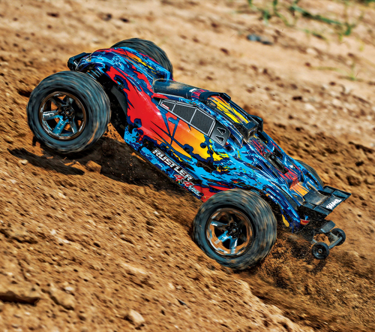 traxxas rustler red