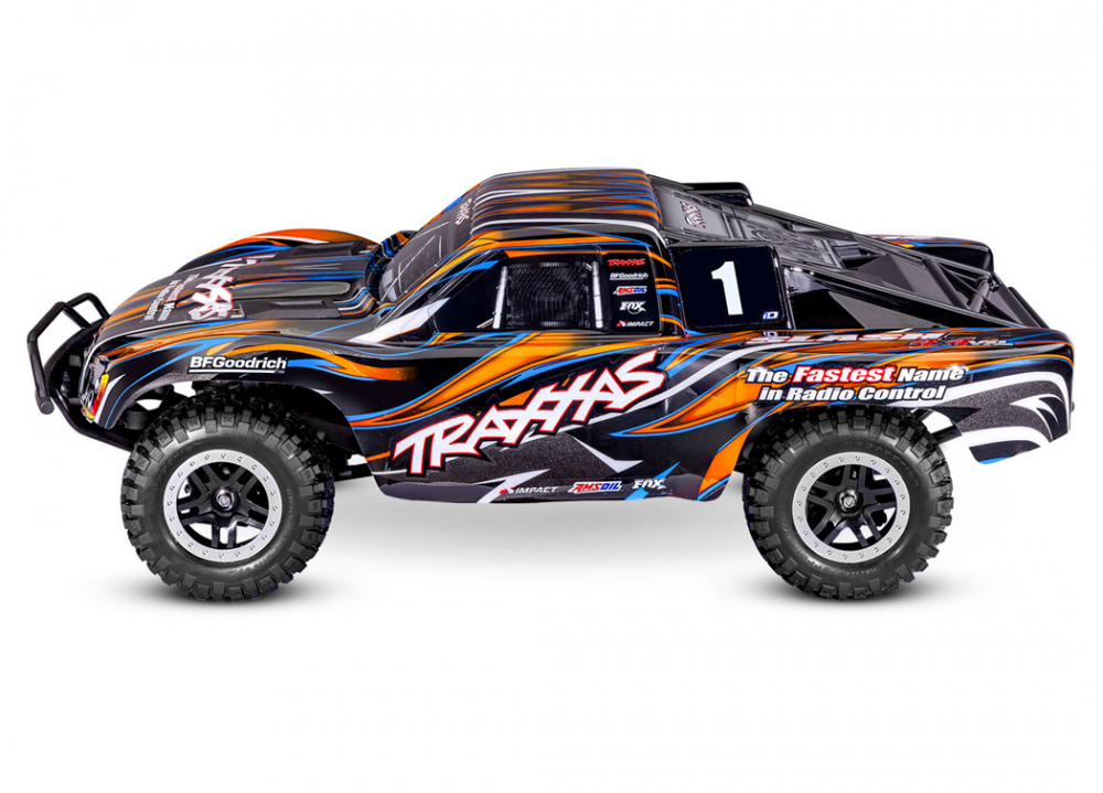 Traxxas 68386-4-ORNG Slash 4x4 VXL Clipless RTR TQi TSM EHD Oran