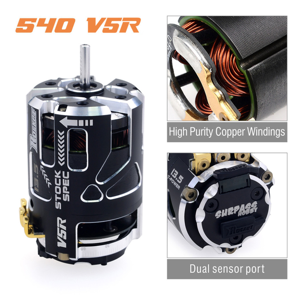 Moteur Himoto Rocket Brushless 13.5T Avec Capteurs - 1/10 Stock Spec - Neuf